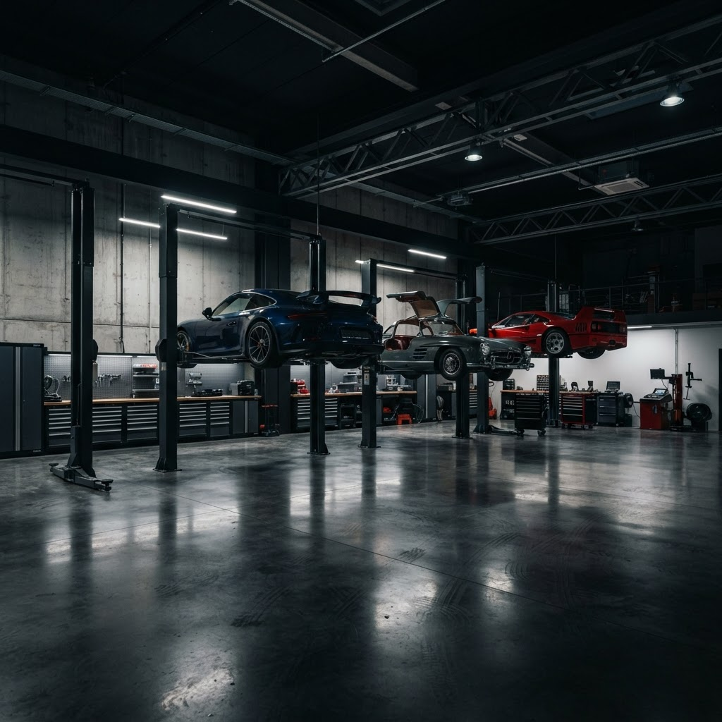 Dolce Mechanical workshop interior